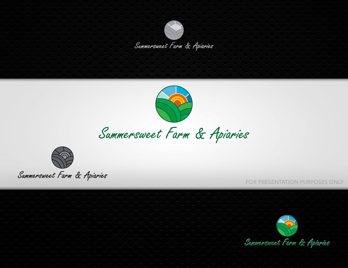 Logo Design by Black n White Concept for Summersweet Farm & Apiaries | Design #2131517