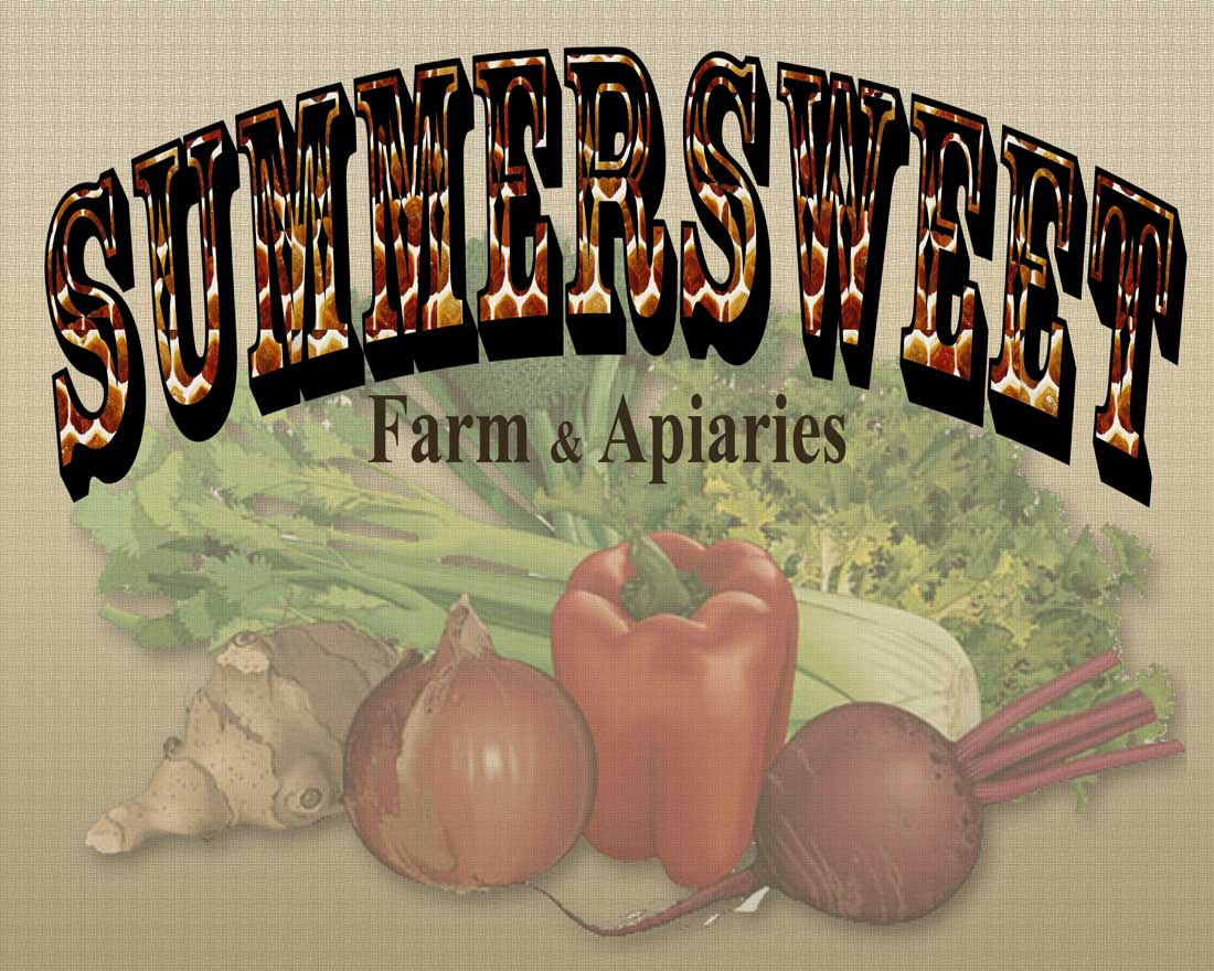 Logo Design by LocalColor for Summersweet Farm & Apiaries | Design #2074546