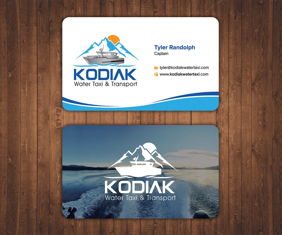 Business Card Design by Stylez Designz for Kodiak Water Taxi and Transport | Design #9524357