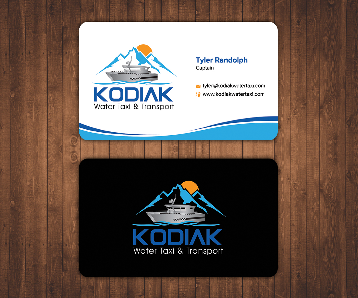 Business Card Design by Stylez Designz for Kodiak Water Taxi and Transport | Design #9524358