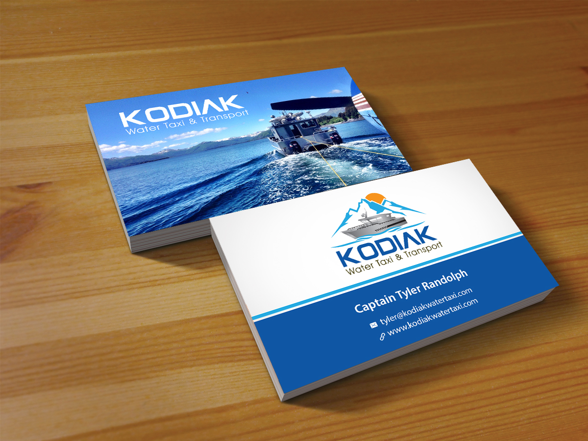 Business Card Design by Creations Box 2015 for Kodiak Water Taxi and Transport | Design #9492701