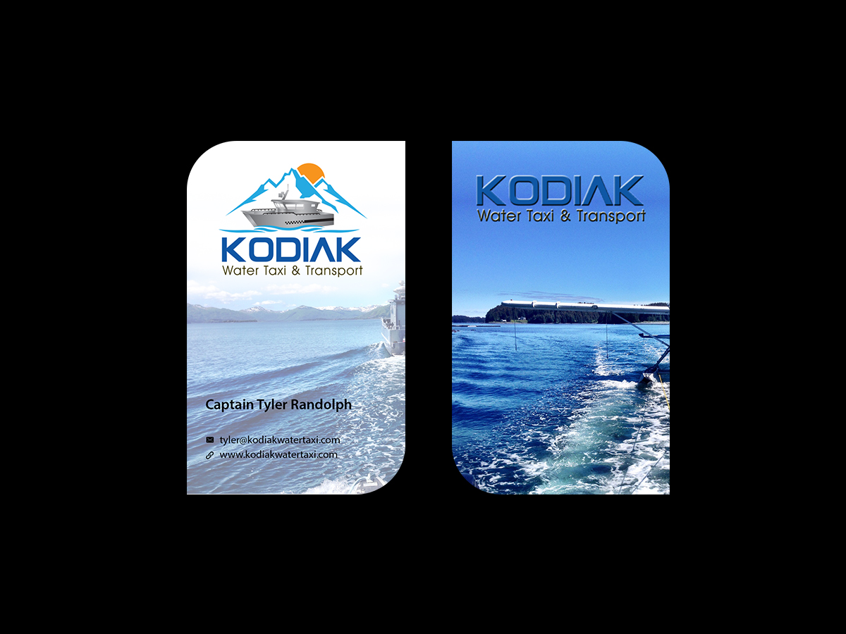 Business Card Design by Creations Box 2015 for Kodiak Water Taxi and Transport | Design #9492702