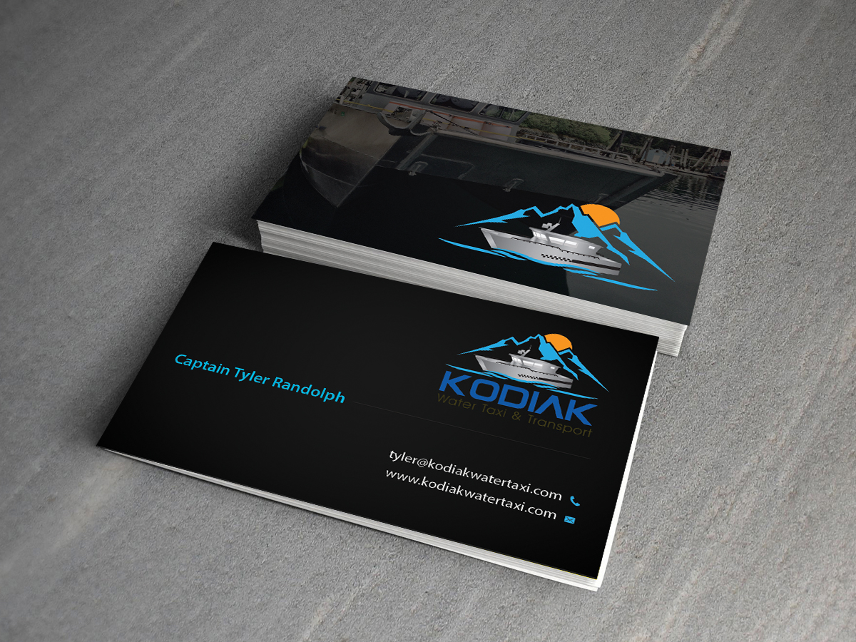 Business Card Design by Creations Box 2015 for Kodiak Water Taxi and Transport | Design #9492766