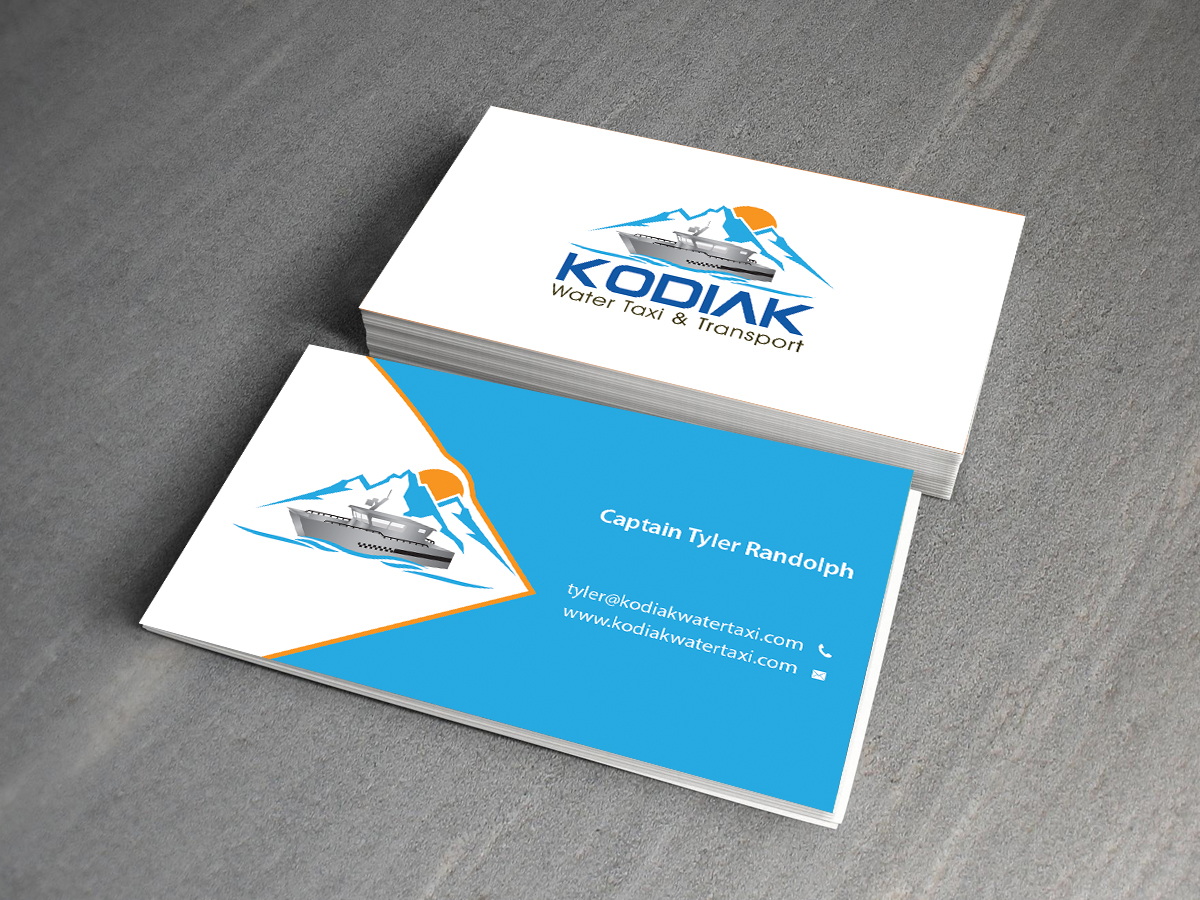 Business Card Design by Creations Box 2015 for Kodiak Water Taxi and Transport | Design #9492768