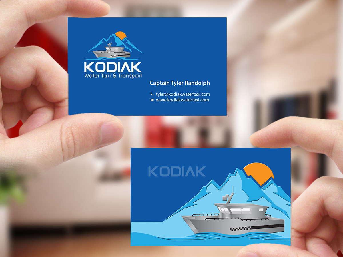 Design de Carte de Visite par Creations Box 2015 pour Kodiak Water Taxi and Transport | Design #9493062