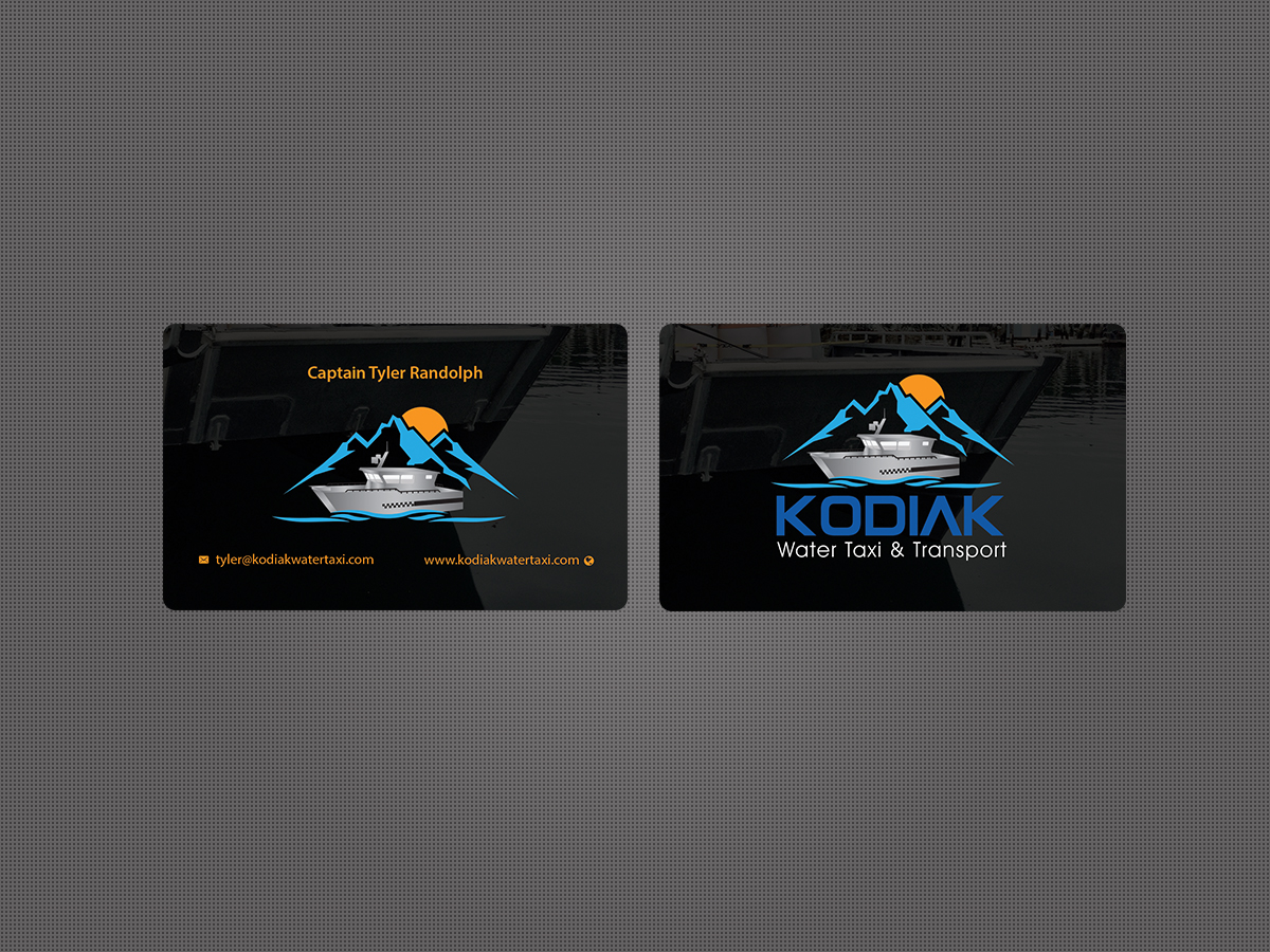 Business Card Design by Creations Box 2015 for Kodiak Water Taxi and Transport | Design #9497700