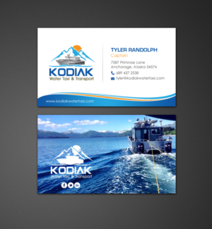 Diseño de Tarjeta de Presentación por chandrayaan.creative para Kodiak Water Taxi and Transport | Diseño: #9487136