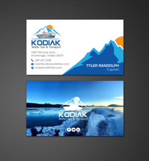 Business Card Design by chandrayaan.creative for Kodiak Water Taxi and Transport | Design: #9487341