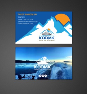 Business Card Design by chandrayaan.creative for Kodiak Water Taxi and Transport | Design: #9487344