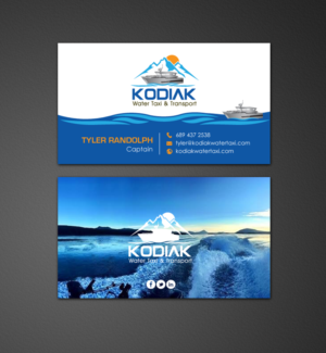 Business Card Design by chandrayaan.creative for Kodiak Water Taxi and Transport | Design: #9491259
