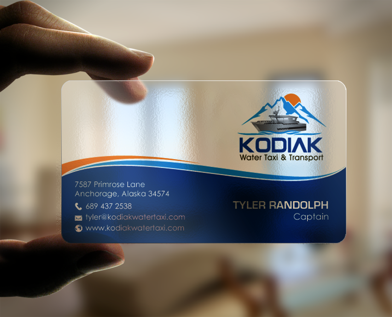 Business Card Design by chandrayaan.creative for Kodiak Water Taxi and Transport | Design #9491261