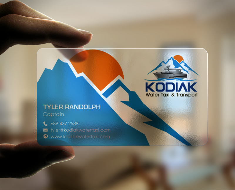 Business Card Design by chandrayaan.creative for Kodiak Water Taxi and Transport | Design #9491263