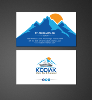 Business Card Design by chandrayaan.creative for Kodiak Water Taxi and Transport | Design: #9491266