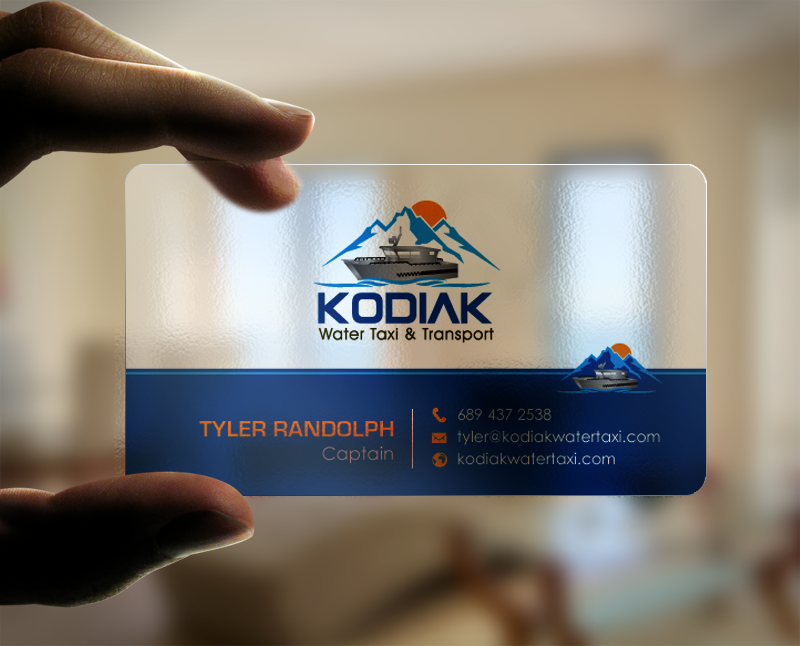 Business Card Design by chandrayaan.creative for Kodiak Water Taxi and Transport | Design #9491268