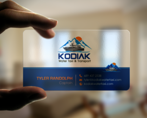 Design de Carte de Visite par chandrayaan.creative pour Kodiak Water Taxi and Transport | Design : #9491268