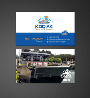 Business Card Design by chandrayaan.creative for Kodiak Water Taxi and Transport | Design: #9491269