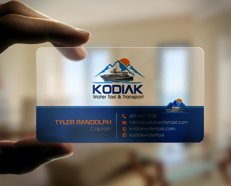 Business Card Design by chandrayaan.creative for Kodiak Water Taxi and Transport | Design #9509206