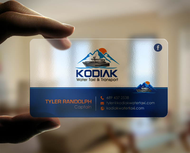 Business Card Design by chandrayaan.creative for Kodiak Water Taxi and Transport | Design #9509210