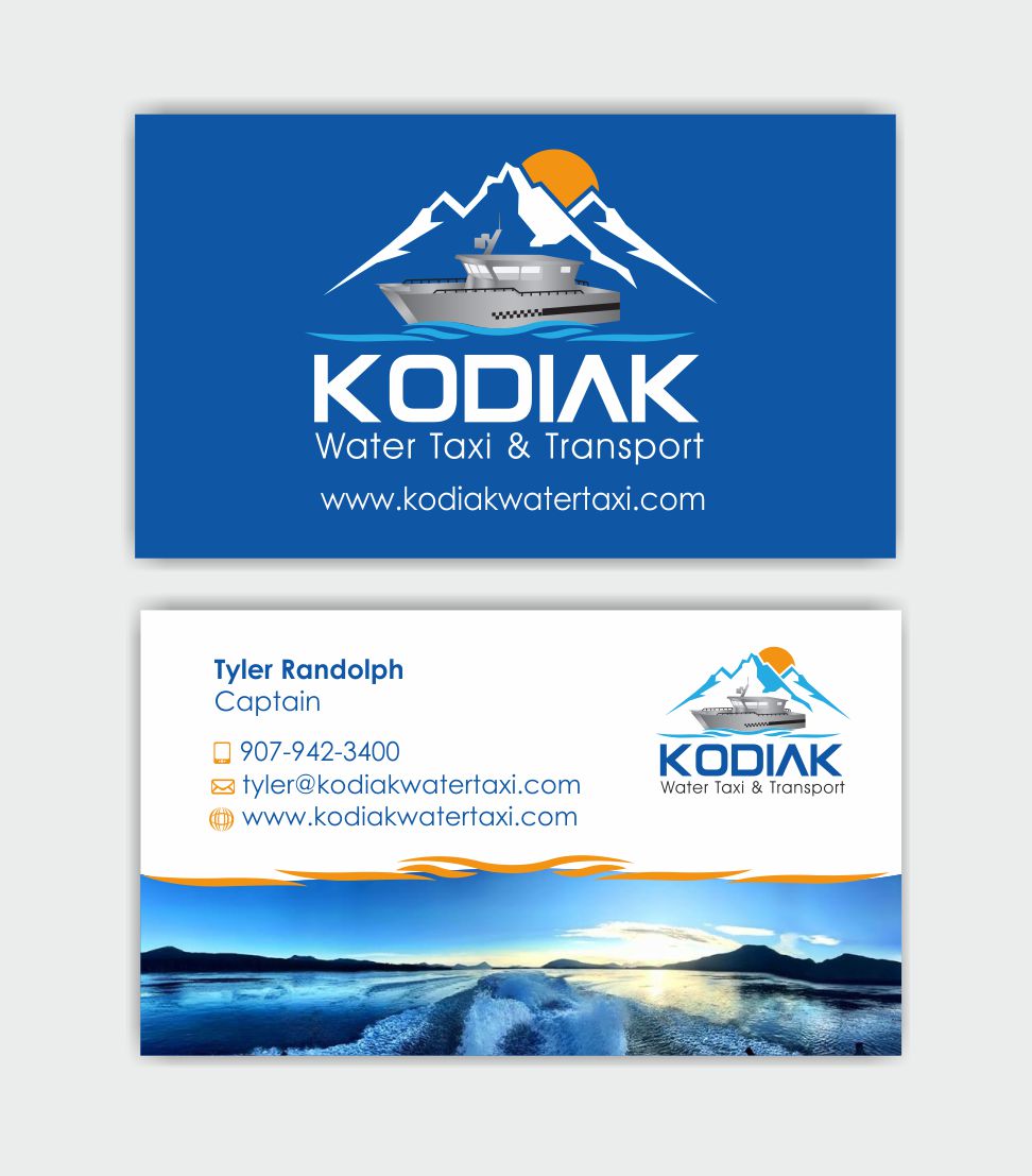 Business Card Design by IneseRo for Kodiak Water Taxi and Transport | Design #9498017