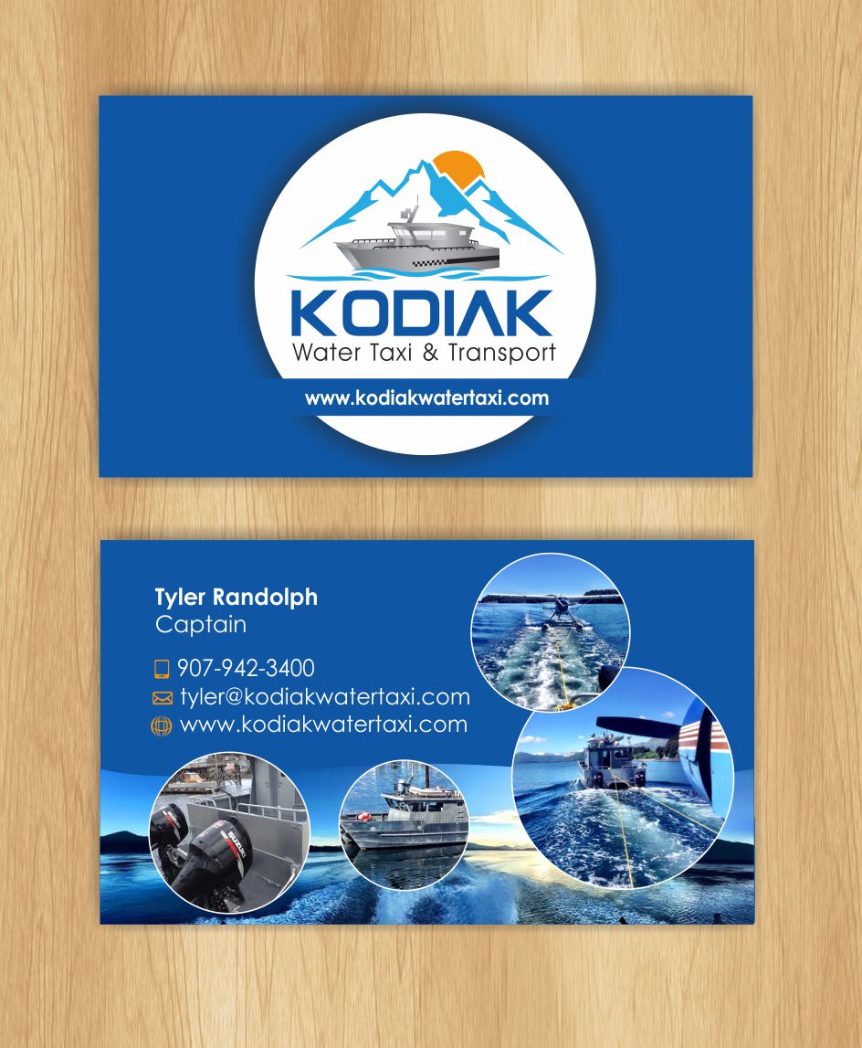 Business Card Design by IneseRo for Kodiak Water Taxi and Transport | Design #9498018
