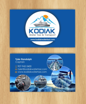 Business Card Design by IneseRo for Kodiak Water Taxi and Transport | Design #9498018