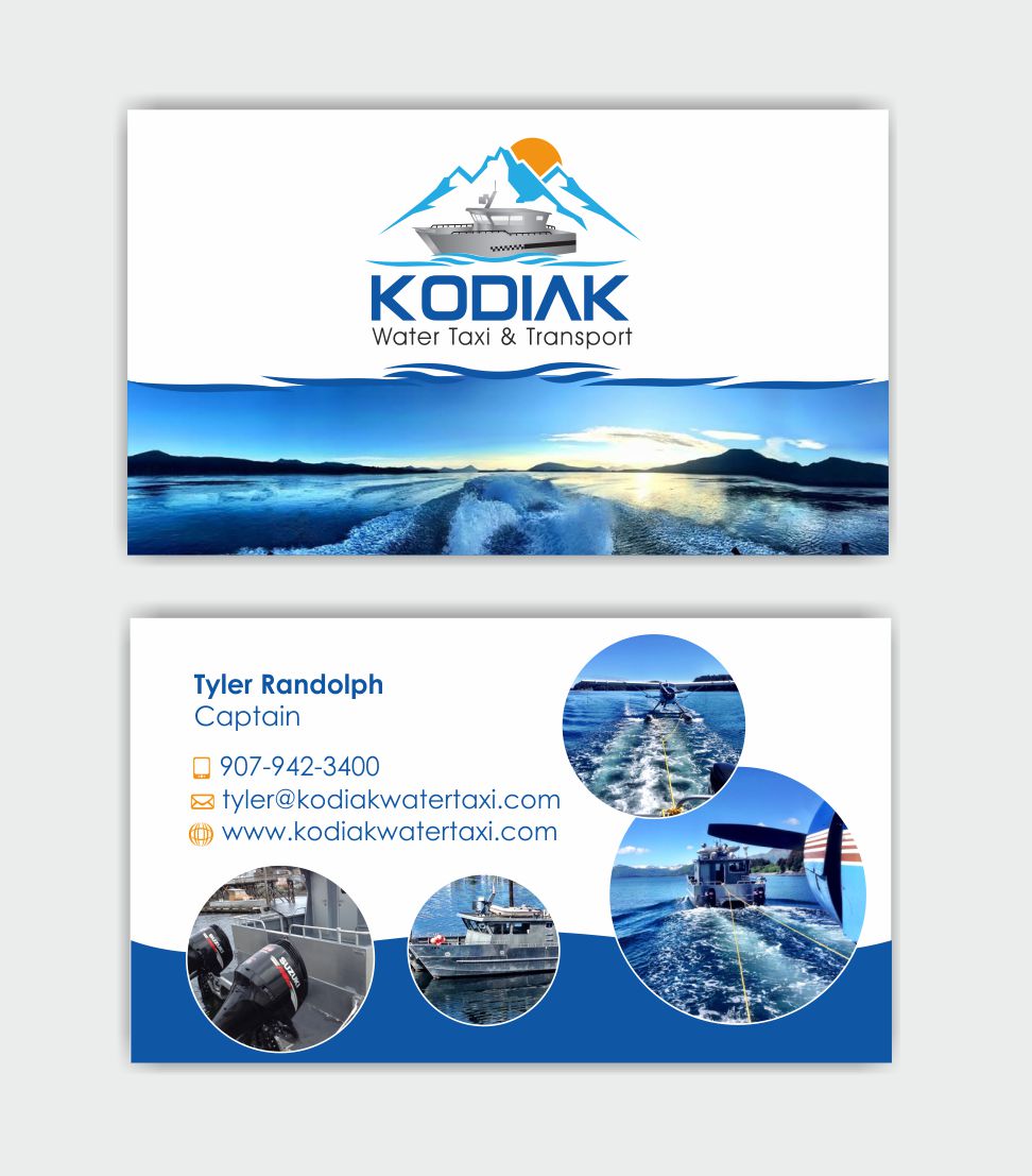 Business Card Design by IneseRo for Kodiak Water Taxi and Transport | Design #9498019