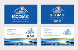 Business Card Design by IneseRo for Kodiak Water Taxi and Transport | Design: #9508041