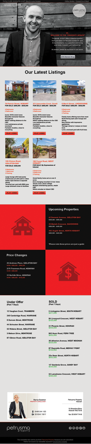 New and fresh design template for my Campaign Monitor | E-Mail Marketing-Design von BuntarBG
