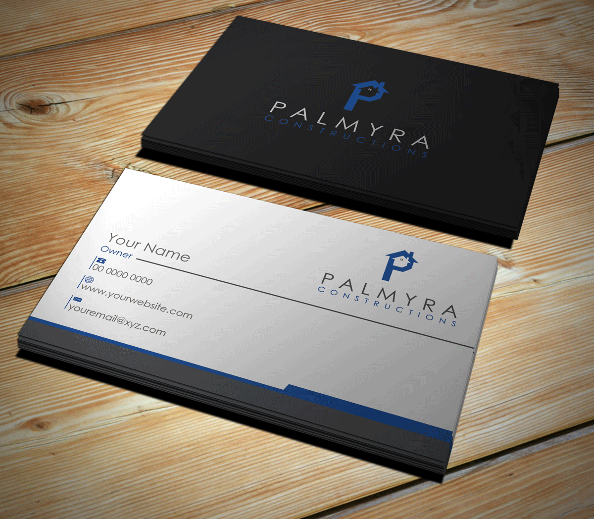 Diseño de Tarjeta de Presentación por Riz' para Palmyra Constructions  | Diseño #9558267