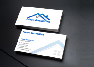 Diseño de Tarjeta de Presentación por Creations Box 2015 para Palmyra Constructions  | Diseño: #9564578