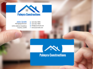 Diseño de Tarjeta de Presentación por Creations Box 2015 para Palmyra Constructions  | Diseño: #9564583