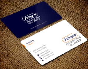 Diseño de Tarjeta de Presentación por Brand aid para Palmyra Constructions  | Diseño: #9603502