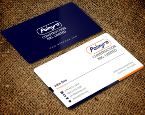 Diseño de Tarjeta de Presentación por Brand aid para Palmyra Constructions  | Diseño: #9603509