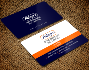 Diseño de Tarjeta de Presentación por Brand aid para Palmyra Constructions  | Diseño: #9603511