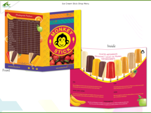 Menu Design by AditiArts for MonkeyStick Marti | Design #9544315