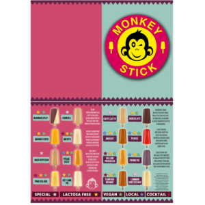 Local manufacturer of popsicle (ice cream on stick) wants to make a menu for his shop | Menu Design by Wally_F