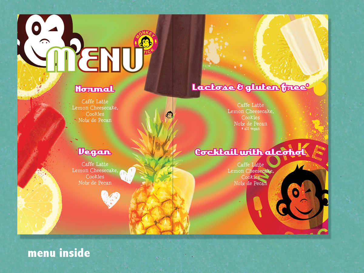 Menu Design by sophy5913 for MonkeyStick Marti | Design #9550001