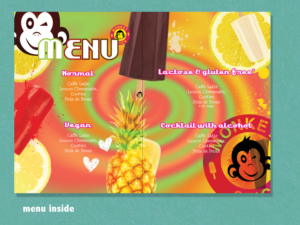 Design de Menu par sophy5913 pour MonkeyStick Marti | Design : #9550001