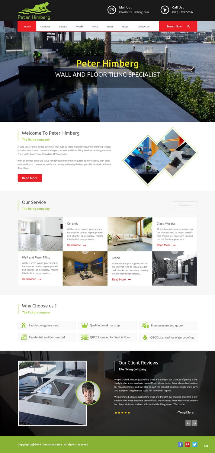 Web Design by pb for this project | Design #9501448