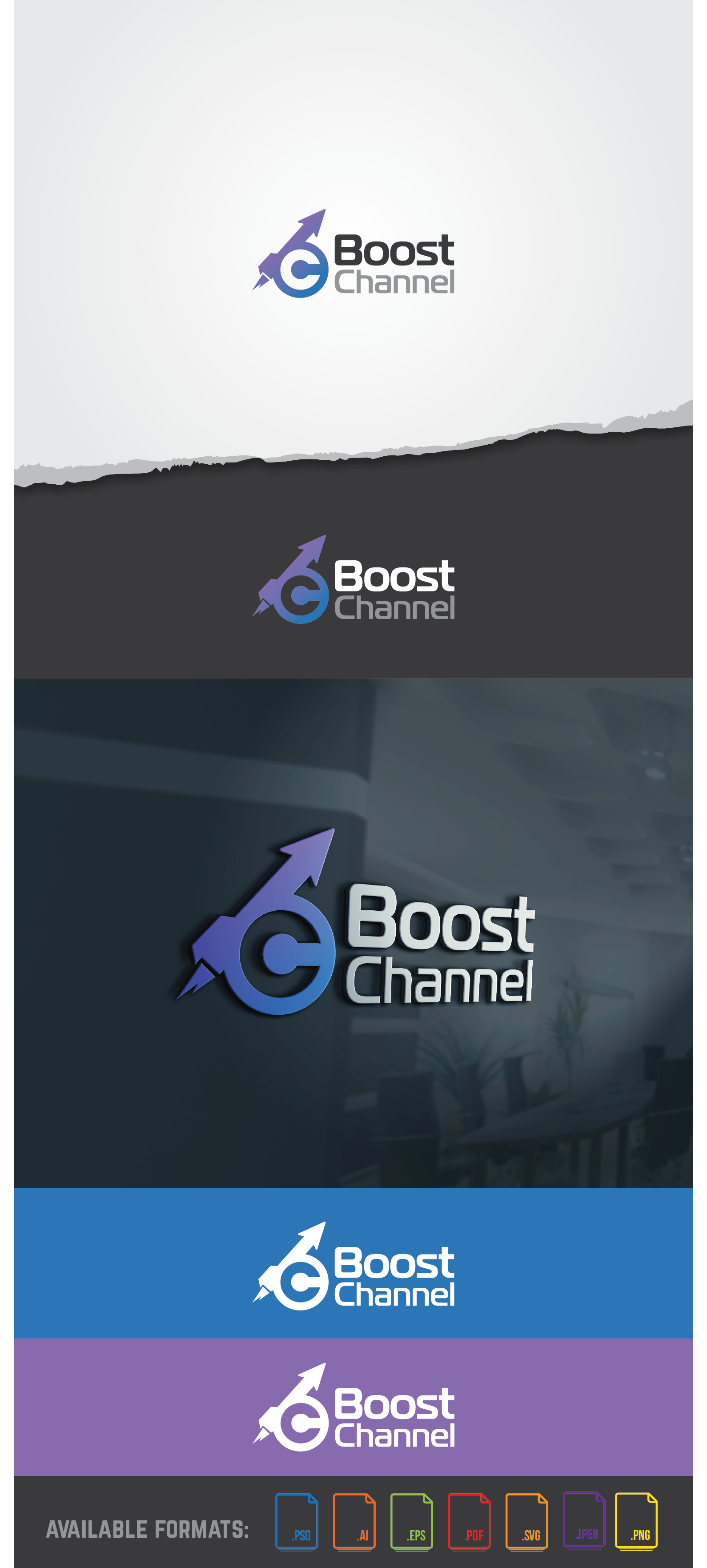 Diseño de Logo por aalio01 para BoostChannel LLC | Diseño #9486034