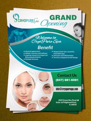 Flyer Design by debdesign for CryoPure Spa, LLC. | Design: #9573062