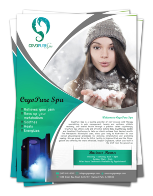 Flyer Design by creative.bugs for CryoPure Spa, LLC. | Design: #9485585