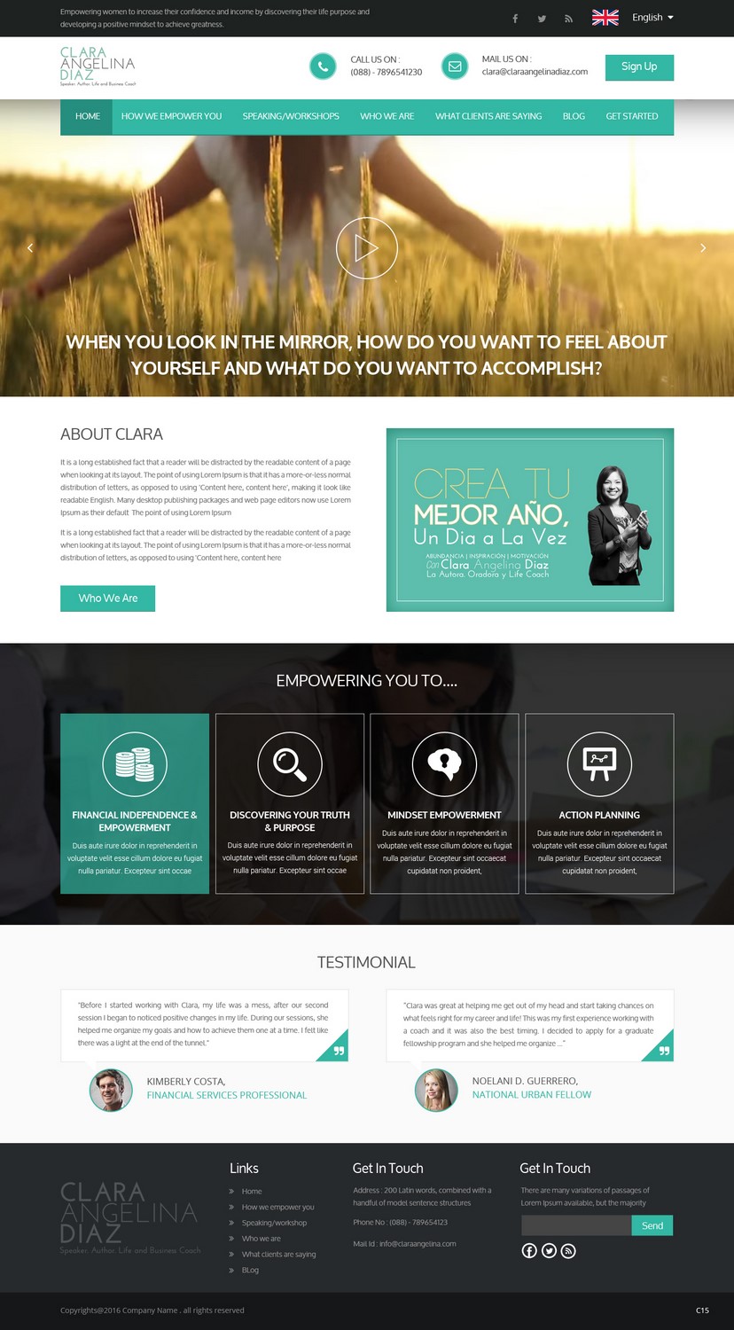 Web Design by pb for this project | Design #9897028