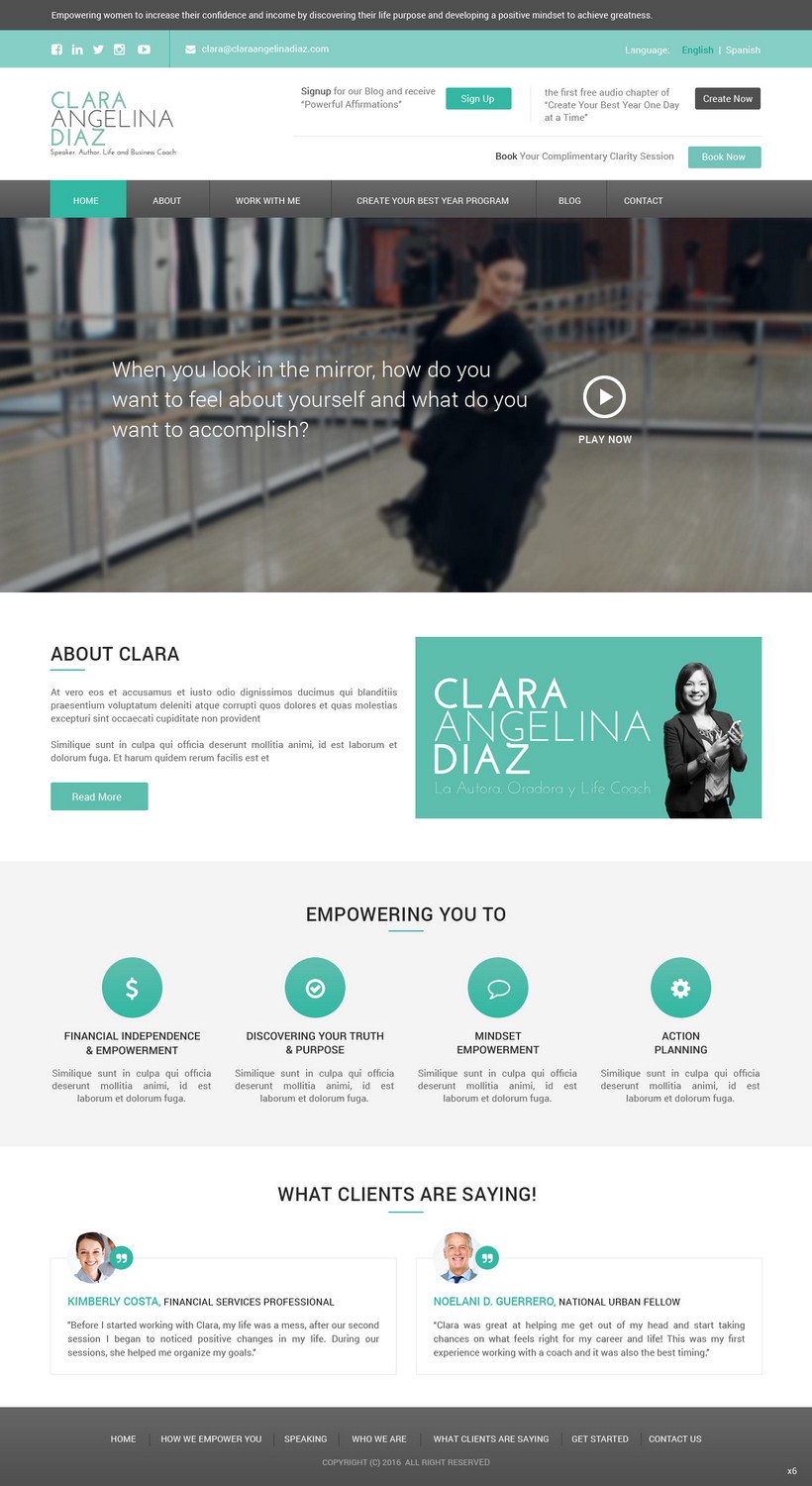 Web Design by pb for this project | Design #9906243