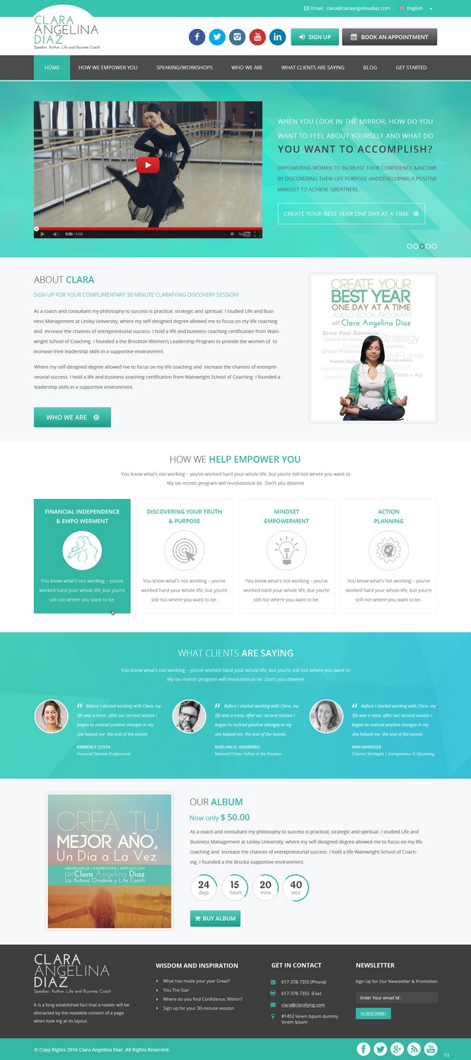 Web Design by pb for this project | Design #9923535