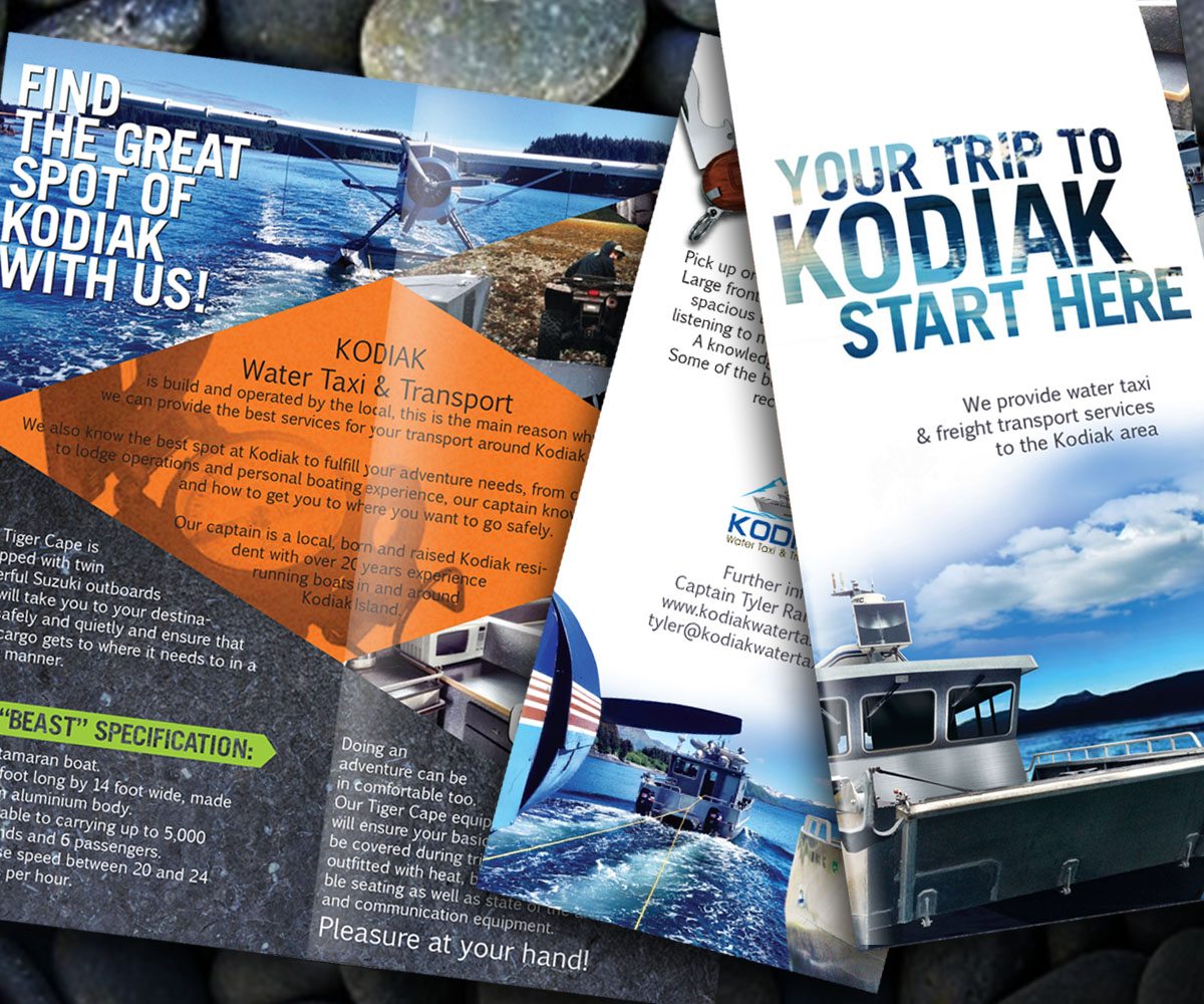 Flyer Design by bims for Kodiak Water Taxi and Transport | Design #9519979