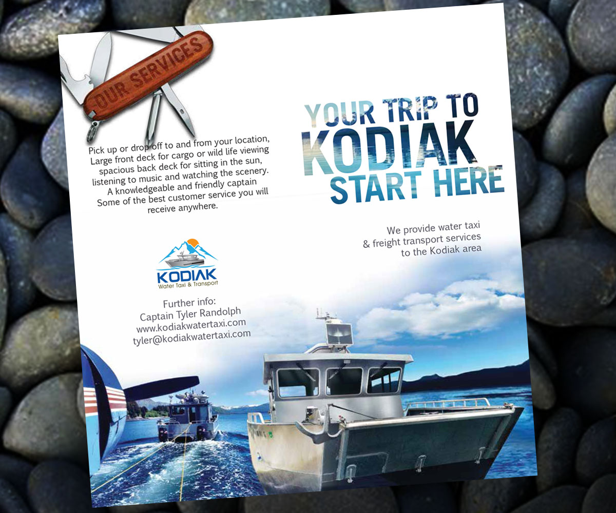 Flyer Design by bims for Kodiak Water Taxi and Transport | Design #9519980
