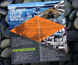 Flyer Design by bims for Kodiak Water Taxi and Transport | Design: #9519981