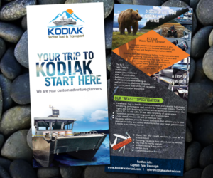 Flyer-Design von bims für Kodiak Water Taxi and Transport | Design #9814640