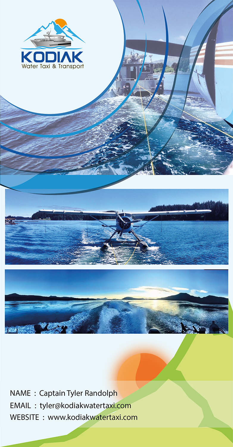 Flyer-Design von yuan_0104 für Kodiak Water Taxi and Transport | Design #9522427